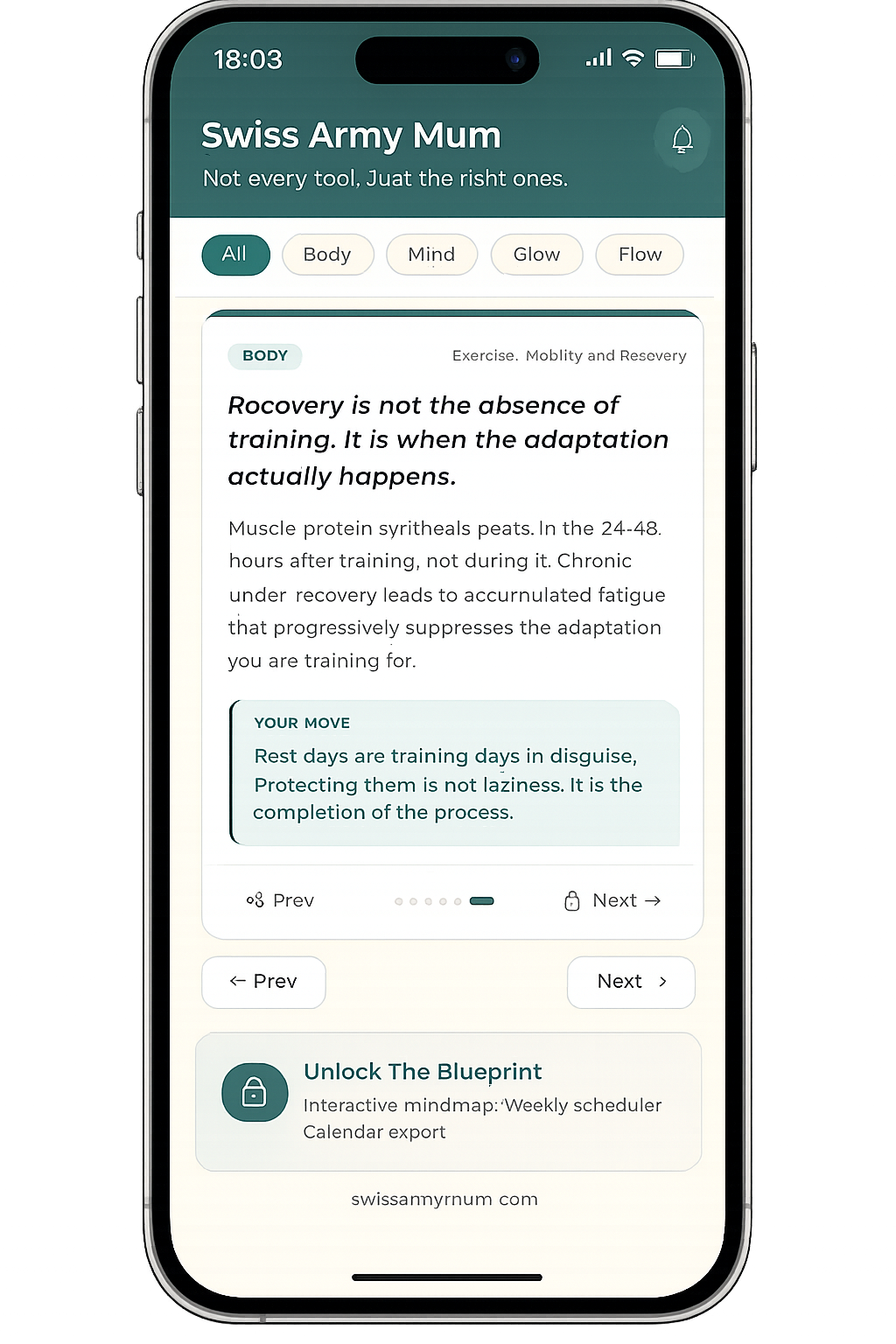 SAM app on iPhone